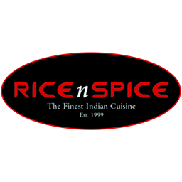 Rice' N' Spice logo.